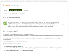 Tablet Screenshot of insaneworks.pl